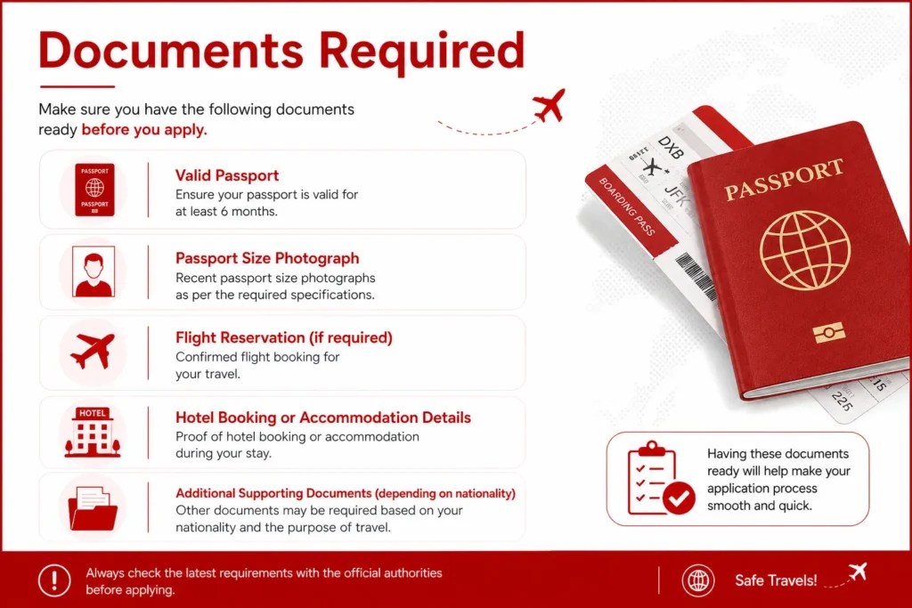 Documents Required For Dubai Visa